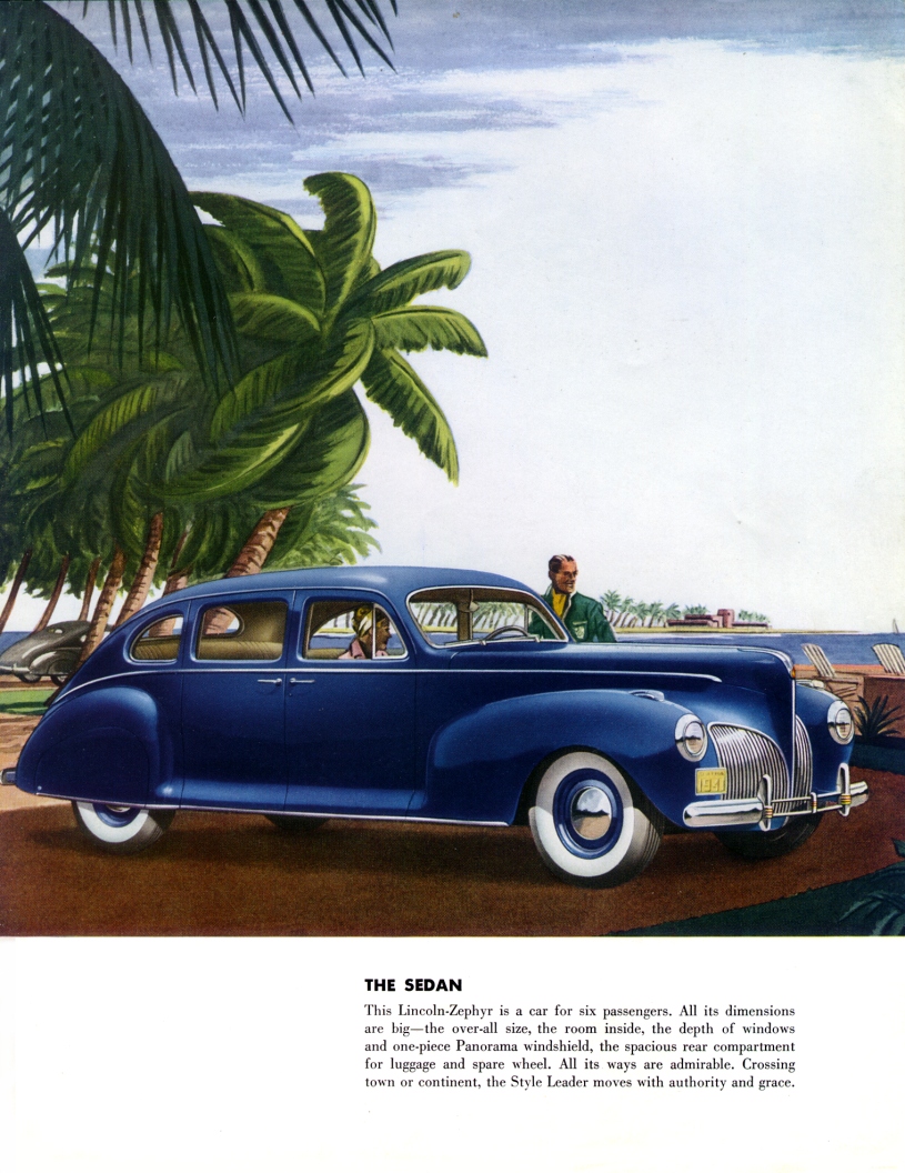 1941 Lincoln Zephyr Brochure Page 1